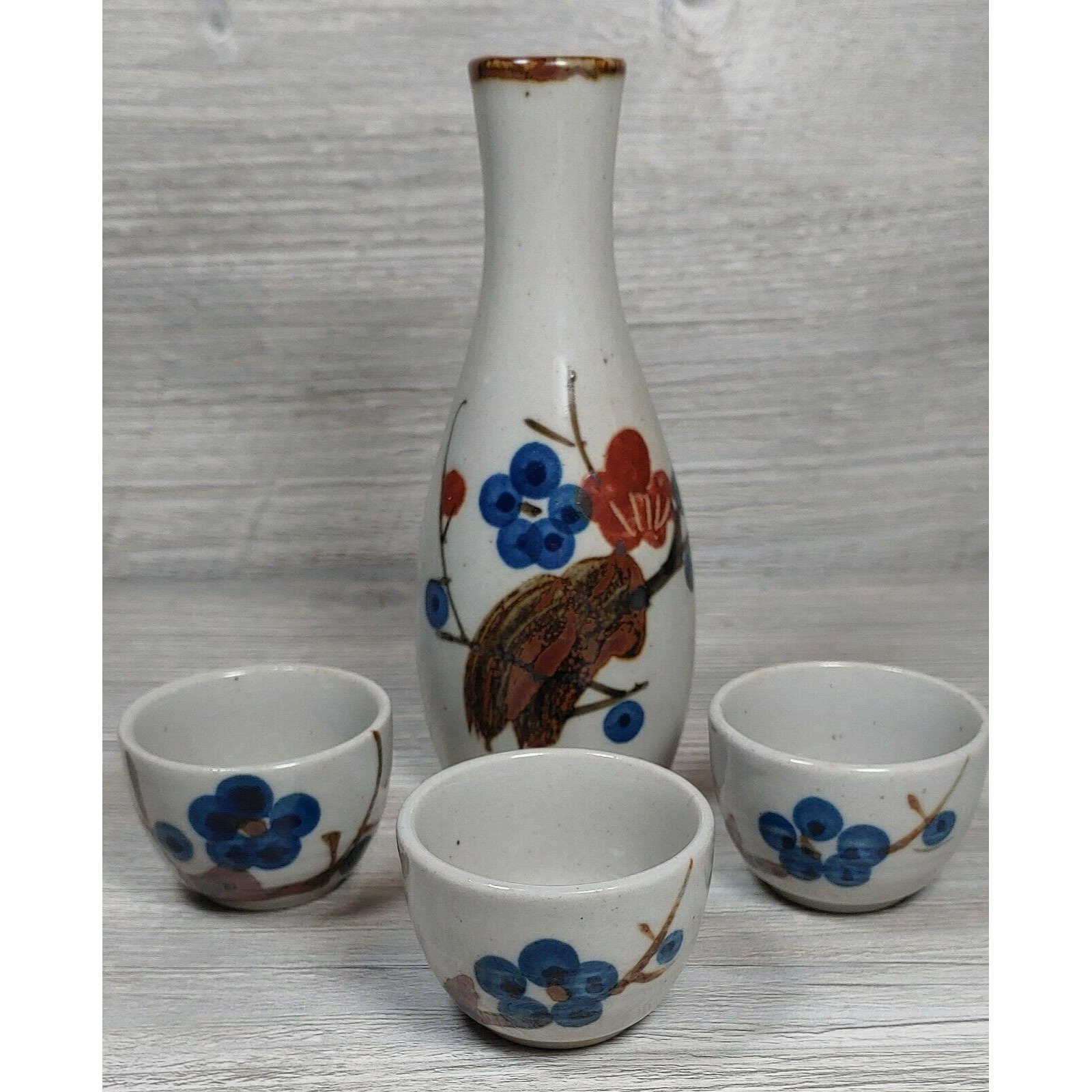 Kitchen & Dining Vintage OMC JAPAN 7 Piece Sake serving set glazed
