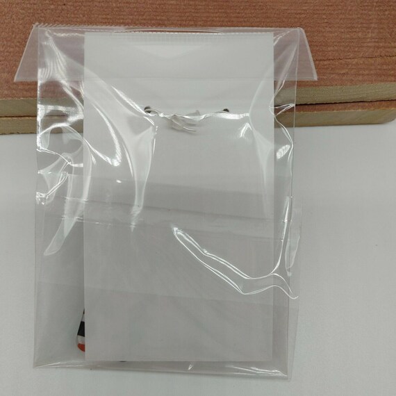 Striped Orange & Black Rectangle Dangle Stud Earr… - image 4