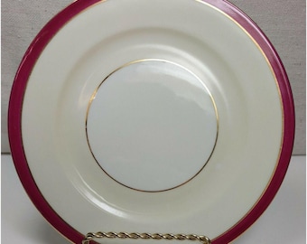 VTG 1930's Victoria Czechoslovakia Bone China Bread Butter Dessert Cake Plate