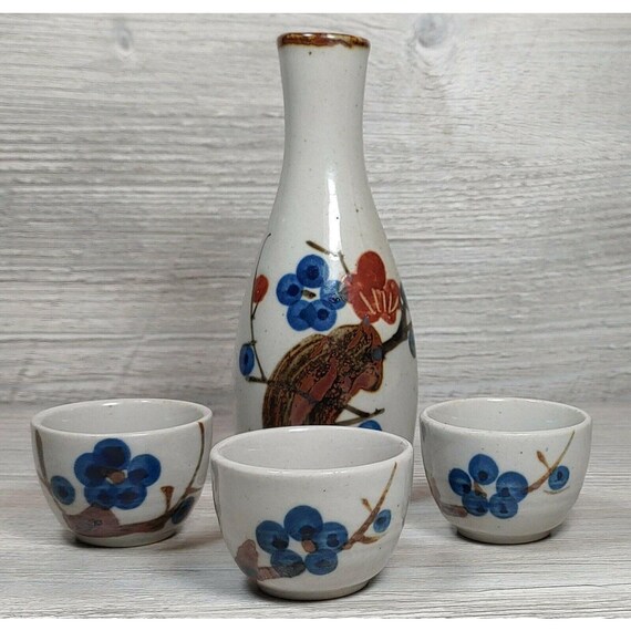 Kitchen & Dining Vintage OMC JAPAN 7 Piece Sake serving set glazed