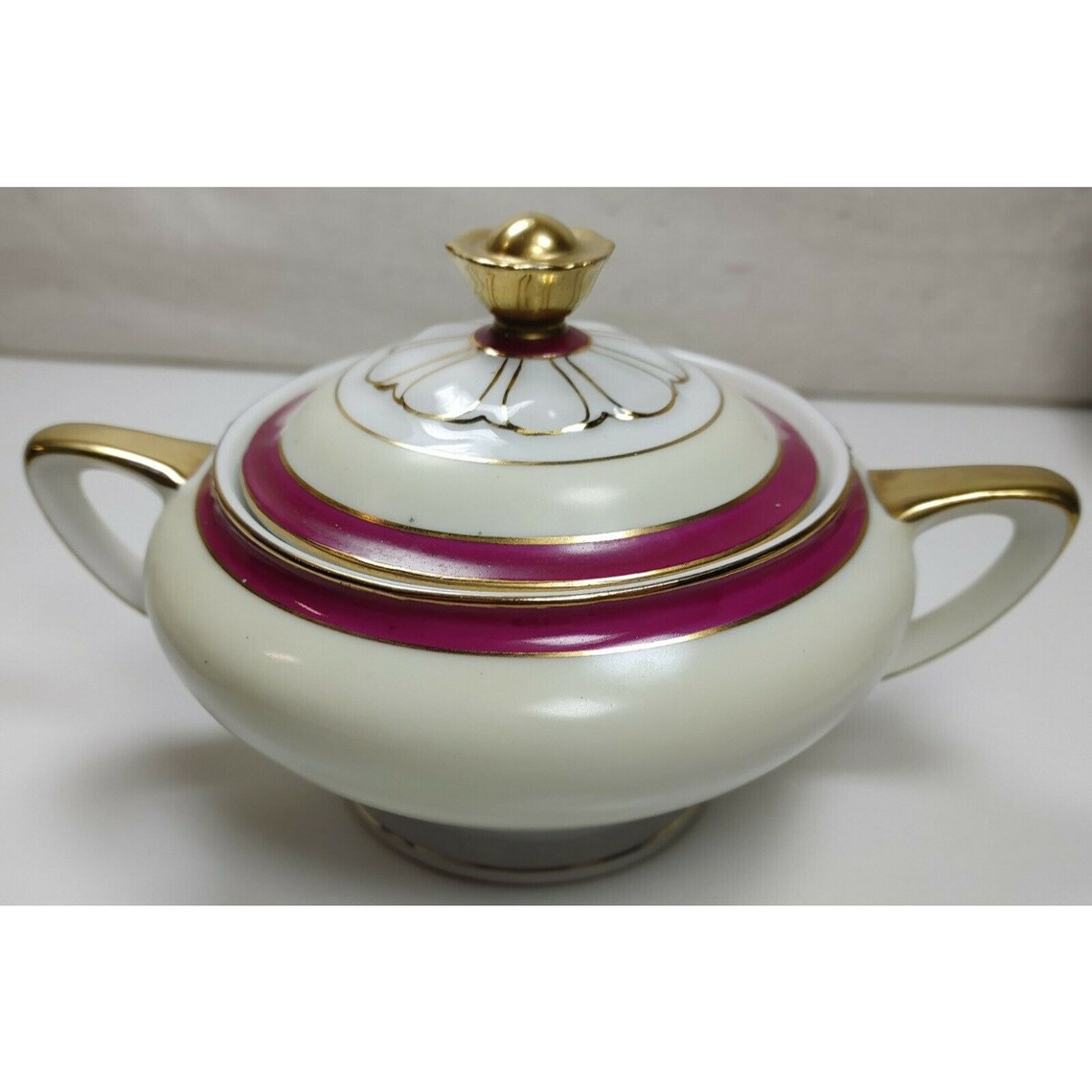 VTG 1930's Victoria China Czechoslovakia Bone China Sugar Etsy UK