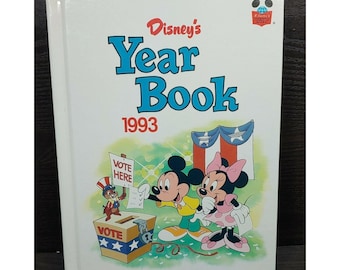 Disney's Year Book 1993 Picture Learning Comic Young Adults Hardcover Book