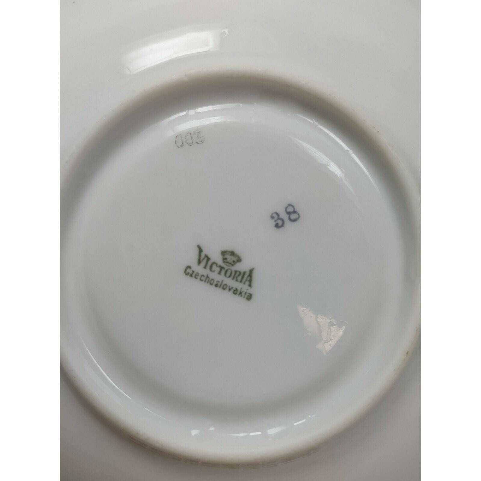 VTG 1930's Victoria Czechoslovakia Bone China Saucer for Cream Soup ...