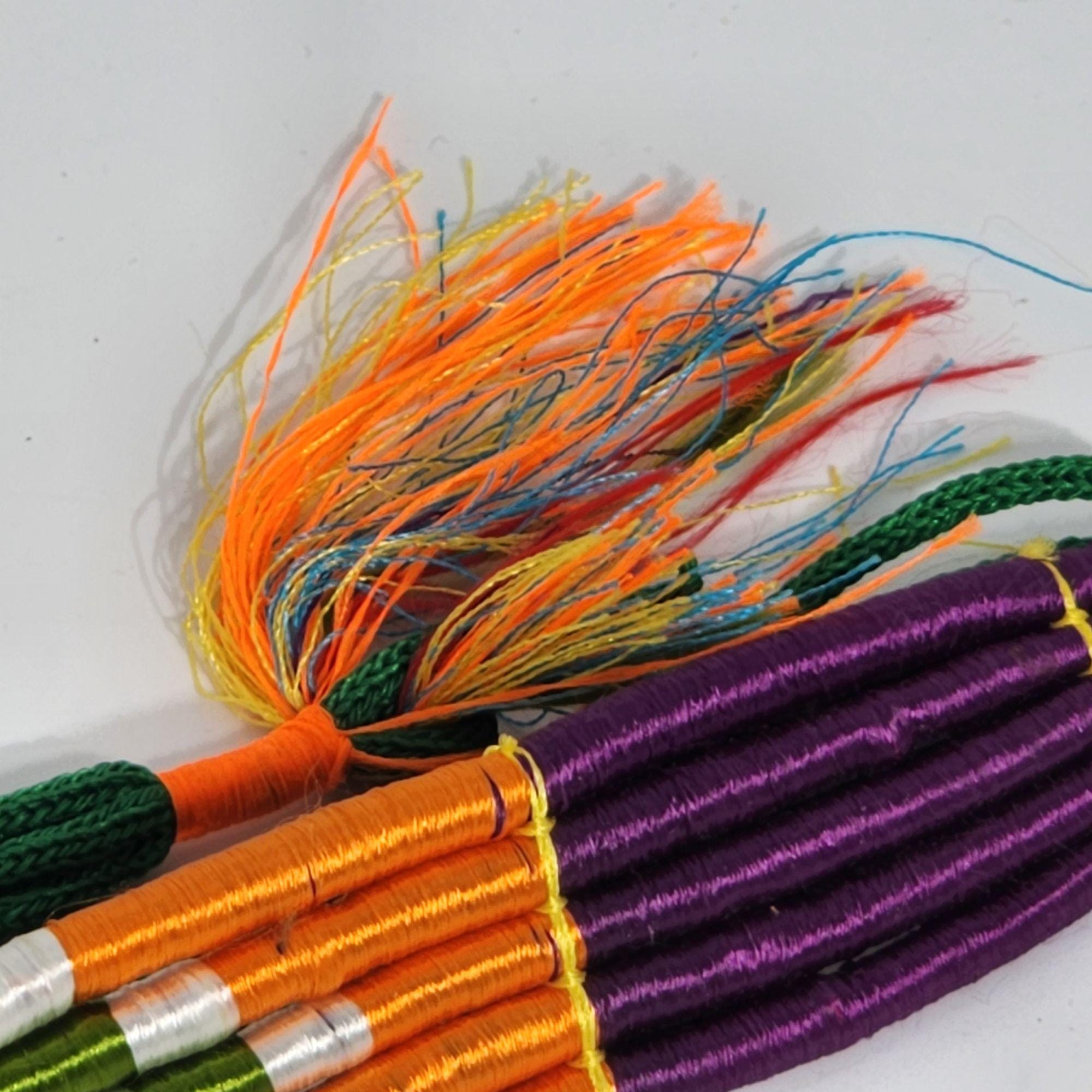 Colorful Round Hand Woven Tribal for Friendship Bow and Arrow Tie Belt Vintage Colorful Round Hand Woven Tribal for Friendship Bow and  main image 3