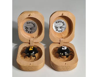 Hand-carved Wooden Beetle Surprise Box – Handmade Bug Trick Toy