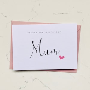 Personalised Mother's Day Card - Mummy, Mum, Mama, Wife, One You Love