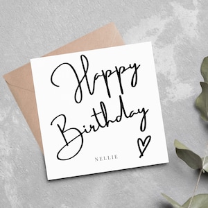 Personalised Happy Birthday Card, Occasion Card, Friend, Family