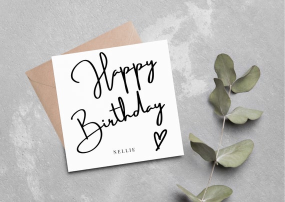 Personalised Happy Birthday Card, Occasion Card, Friend, Family