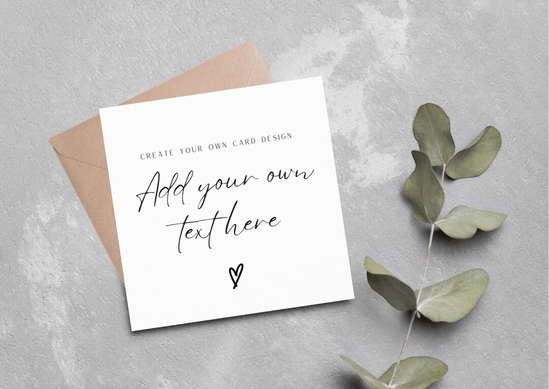 Create Your Own Card Custom Card Personalised Card Custom Birthday create-your-own-card-custom-card-personalised-card-custom-birthday