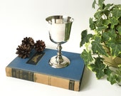 Chalice Goblet Silver Plated Wine Goblet Vintage Ceremony Ritual Blessing Cup Spell Pagan Wicca Altar Chalice EPNS Manchester Game of Throne