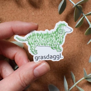 grasdaggl sticker 4 x 6 cm sticker, Swabian, Schwoba, Ländle, the Länd