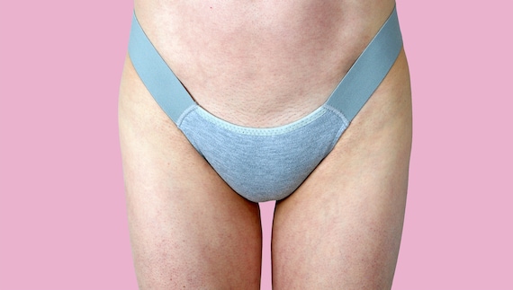 Grey Marl Transgender Tucking Gaff, Thong Underwear 