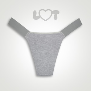 Grey marl transgender tucking gaff, thong underwear