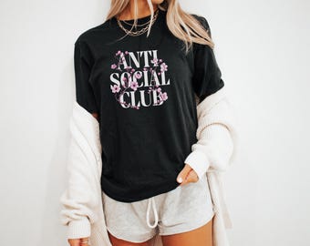 Camiseta unisex con estampado de flor de cerezo del Anti Social Club