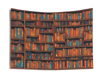 Bibliothek Bücher Wandbehang: Buchliebhaber Wand Dekor