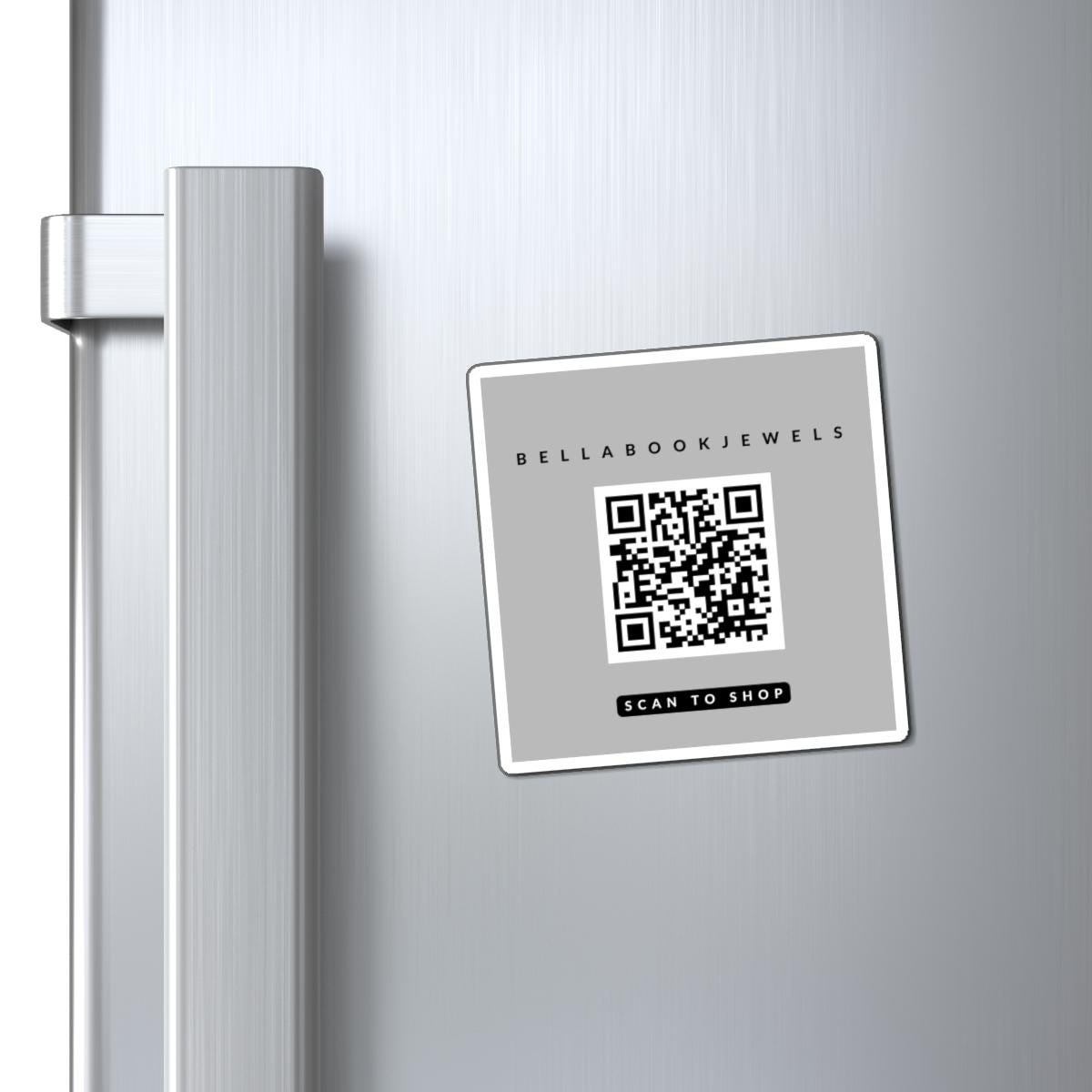Customizable Magnets Qr Code Shop Store Name and QR Code Business Magnet, Custom Fridge Magnet ...