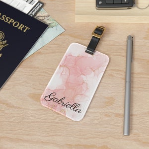 Custom Name Luggage Tag, Personalized Name Luggage Tag, Travel Gift, Bachelorette Gift, Travel Accessories, Luggage Tag, Spring Break Gift