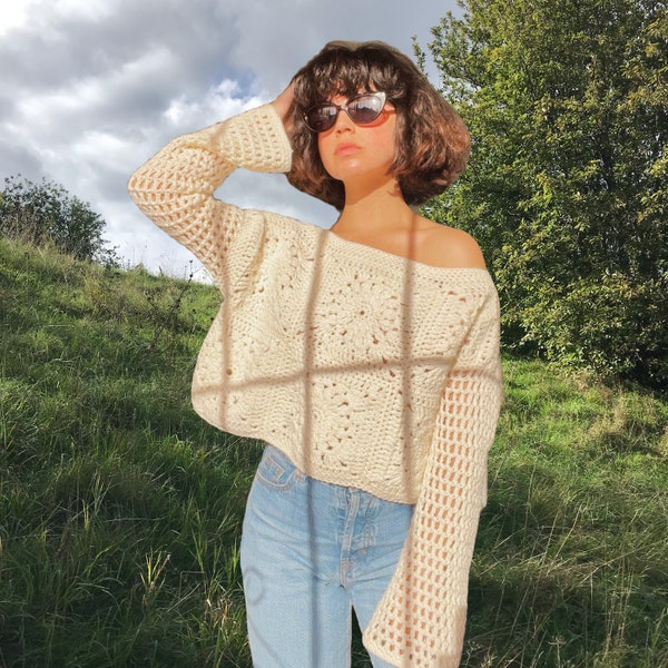 PATTERN: Shayna Sweater Crochet (PDF)