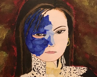 Phantom of the Opera Painting: Stained Glass Mask Art acrylic