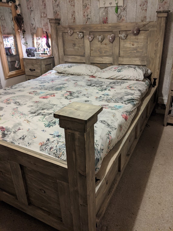 Etsy king 2024 bed frame