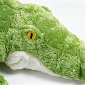 Handstuffed Aligator Crocodile Plushies Ecofriendly Recycled Polyfill Stuffed Animal Stuffies Toy Children Pet Florida bild 8