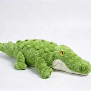Handstuffed Aligator Crocodile Plushies Ecofriendly Recycled Polyfill Stuffed Animal Stuffies Toy Children Pet Florida bild 1