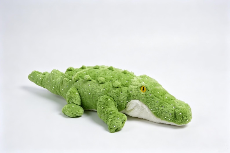 Handstuffed Aligator Crocodile Plushies Ecofriendly Recycled Polyfill Stuffed Animal Stuffies Toy Children Pet Florida bild 1
