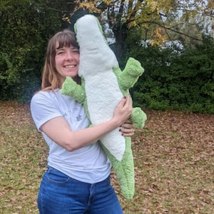 Handstuffed Aligator Crocodile Plushies Ecofriendly Recycled Polyfill Stuffed Animal Stuffies Toy Children Pet Florida bild 3