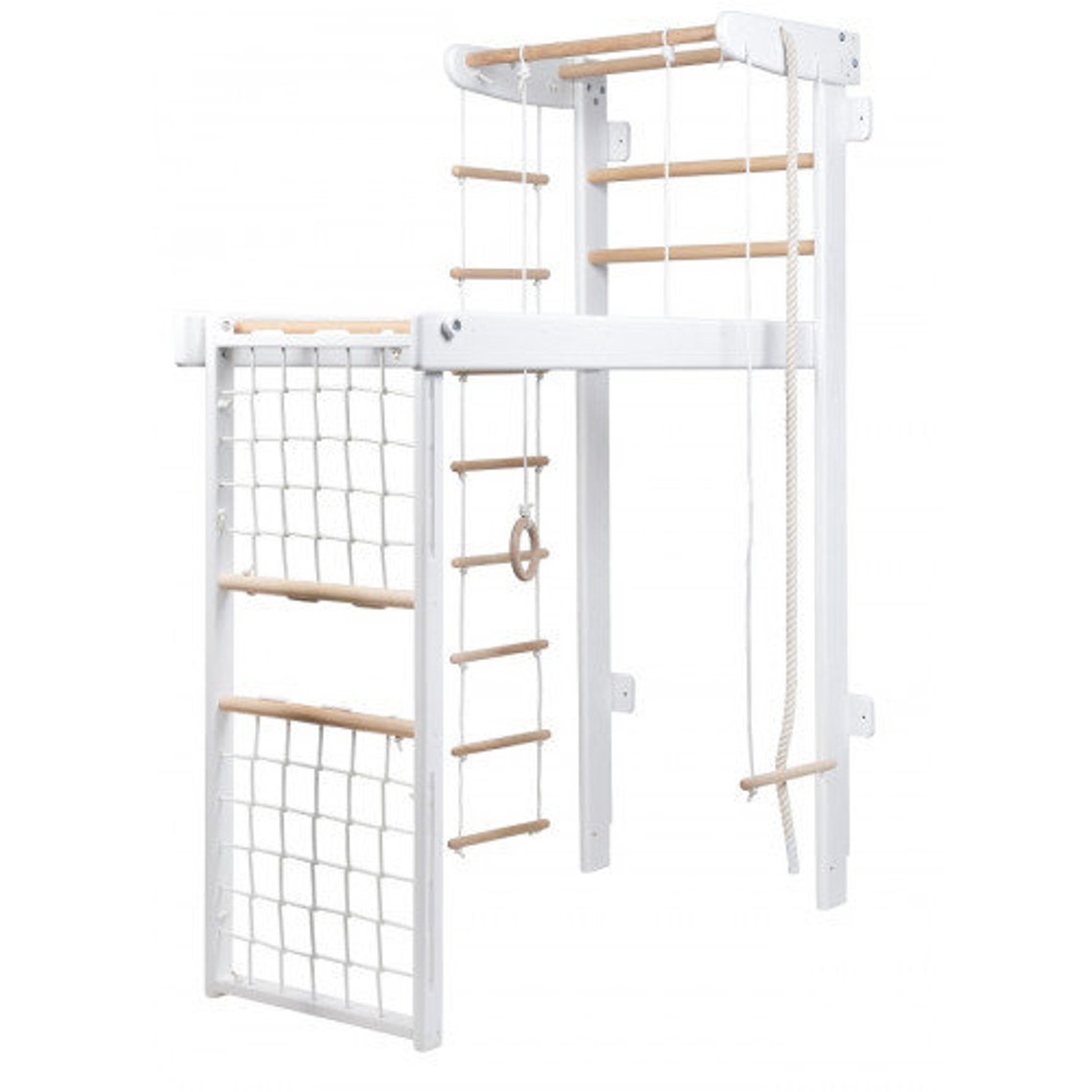 Wooden White Playground | Transformer for Home and Yard | Wall Ladder ...