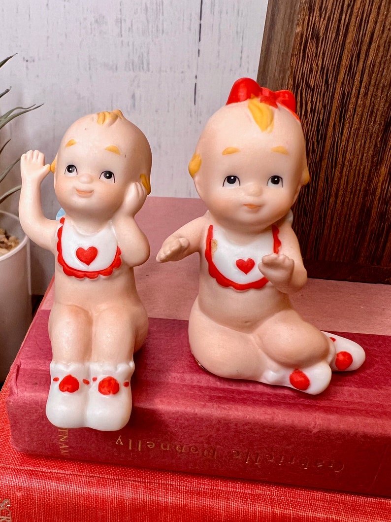Vintage Lefton Valentine's Day Figurines Vintage Etsy