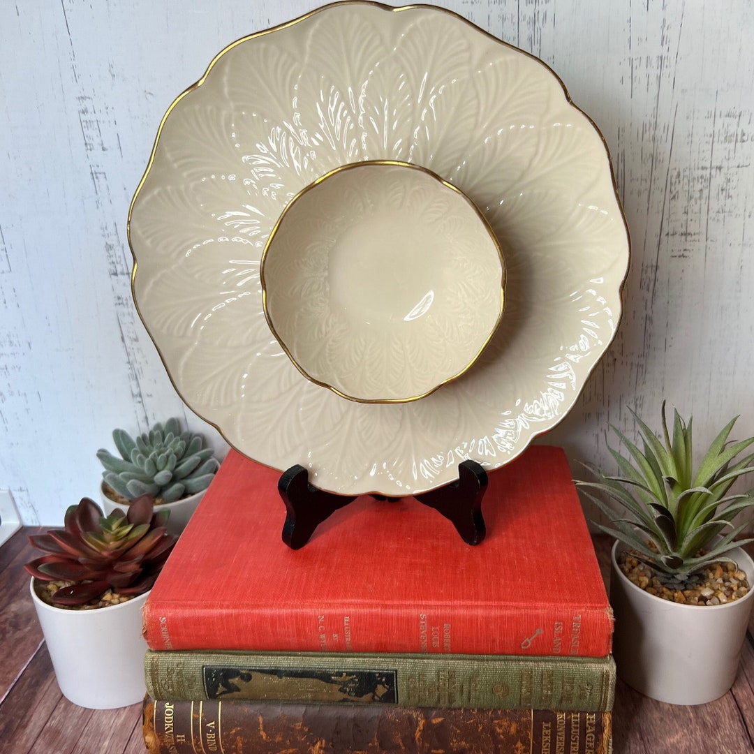 Vintage Lenox Chip and Dip Greenfield Collection Crudites Etsy