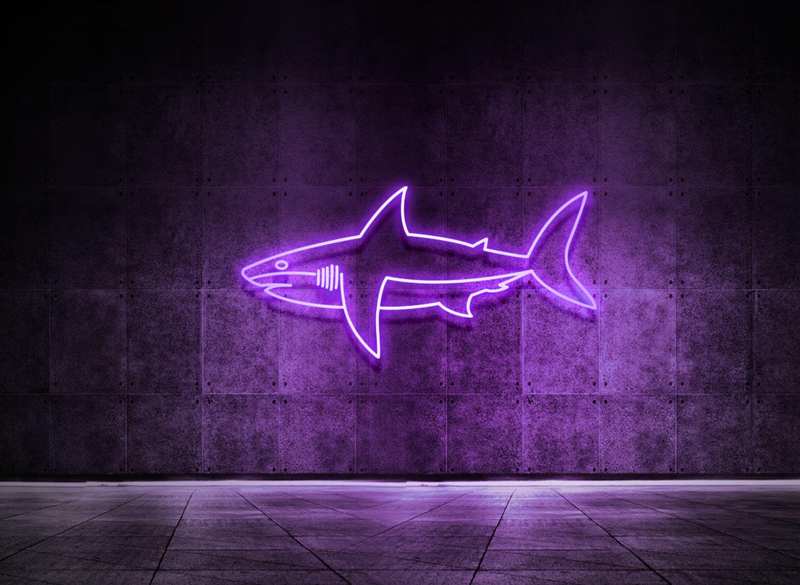 Shark LED NEON SIGN Etsy