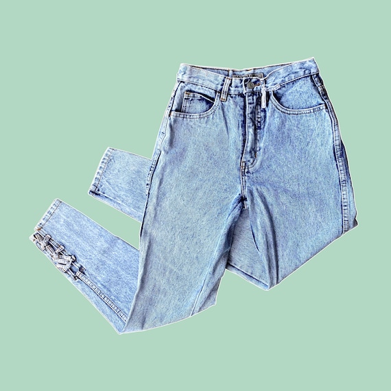 XS vintage 80s 90s acid wash Jordache mom jeans