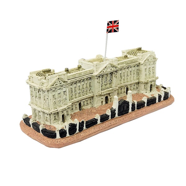 Royal Buckingham Palace Figur - Handbemalte Sammlerstatue für Wohndekor, Souvenir, Schreibtischverzierung und Geschenk