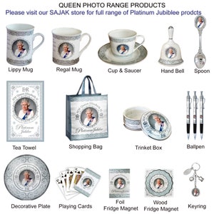 Queen Elizabeth II Platinum Jubilee 2022 Cotton Tea Towel Commemorative British Royal Memorabilia Souvenirs Gift image 9