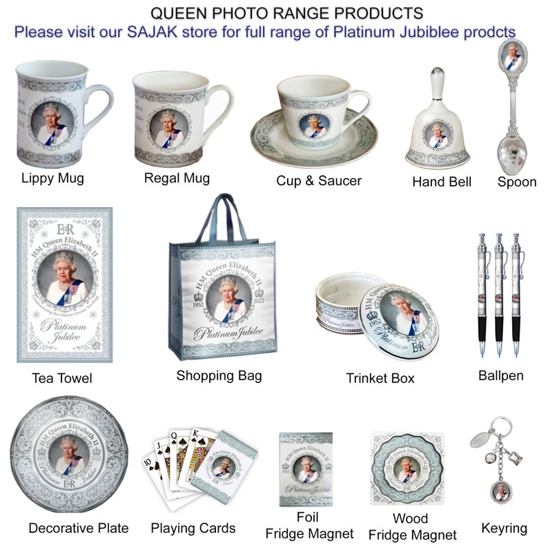 Queen Elizabeth II Platinum Jubilee 2022 Cotton Tea Towel Commemorative British Royal Memorabilia Souvenirs Gift image 9