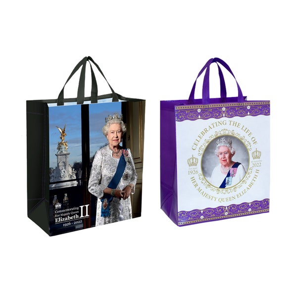 To Celebrate the Life of Queen Elizabeth II 1926-2022 Commemorative Tote Bag - A Memorable Souvenir Gift for Home Décor Keepsake Collection