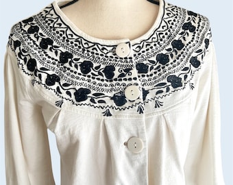 Authentic Early 2000s Y2K Kimchi Blue Peasant Top
