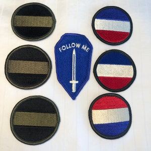 BUNDLE Seven Military Patches United States Army Forces Command