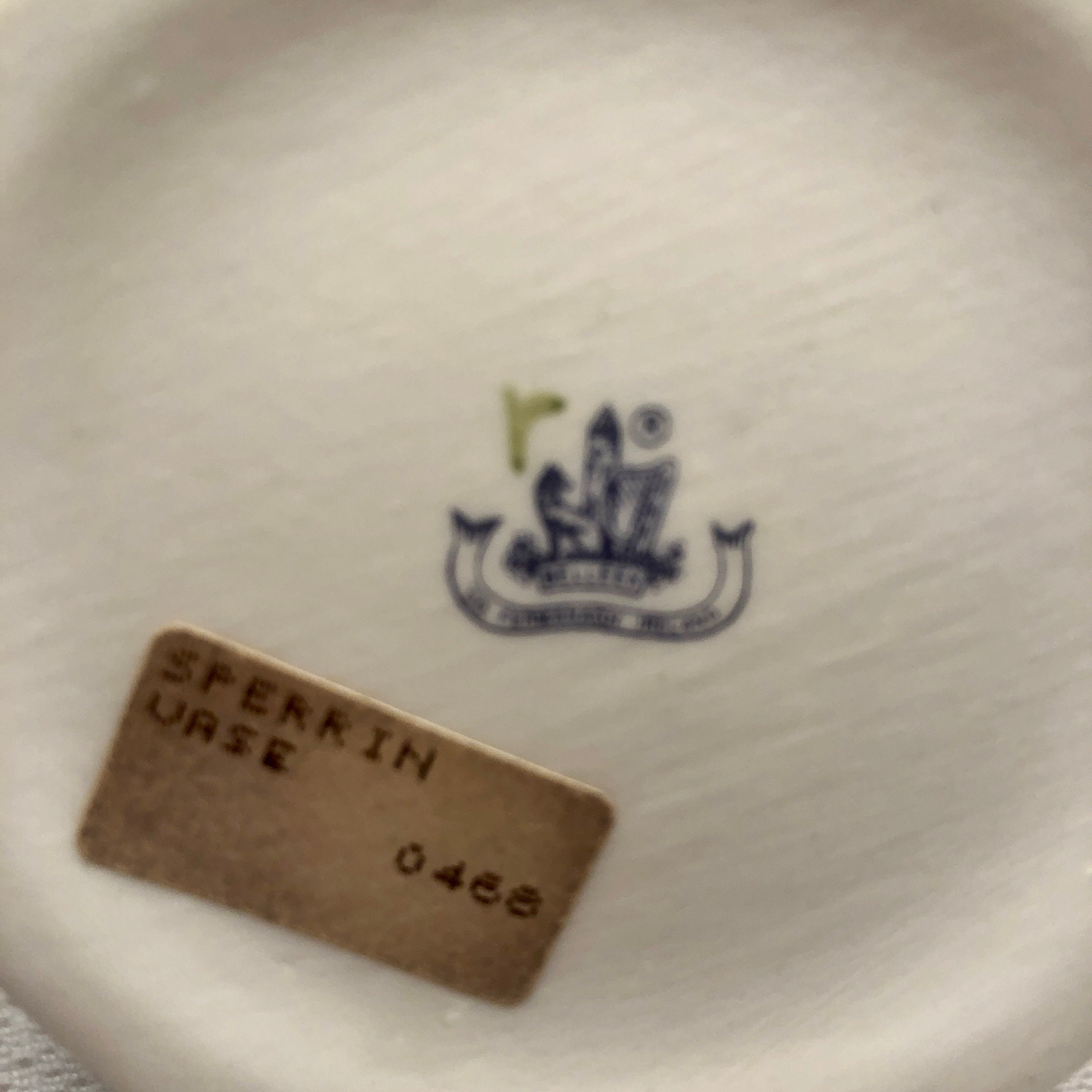 BELLEEK Sperrin Vase Shamrock Basketweave 8th Mark Blue Etsy