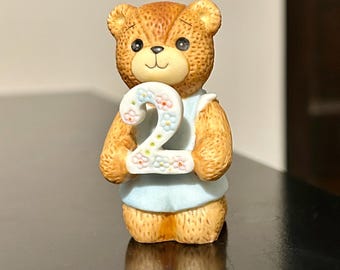 Enesco Lucy and Me Bear Figurine: 2nd Birthday Collectible