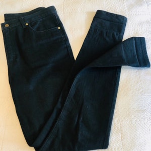 Jeans Black Denim Custom Tailor Made Premium Cotton Fabric Waist size 36