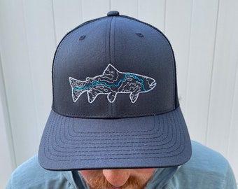 Black Gray Montana Hat Blackfoot River 