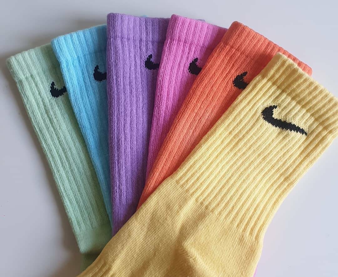 Rainbow Nike Socks Etsy