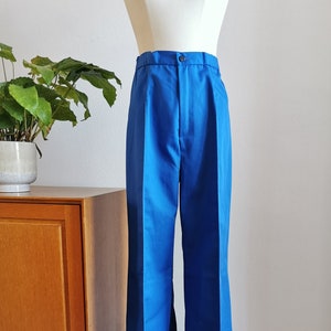 Vintage pants, 1970s flared pants, blue, hippie, size S | US 4 | UK 8 | EU 36