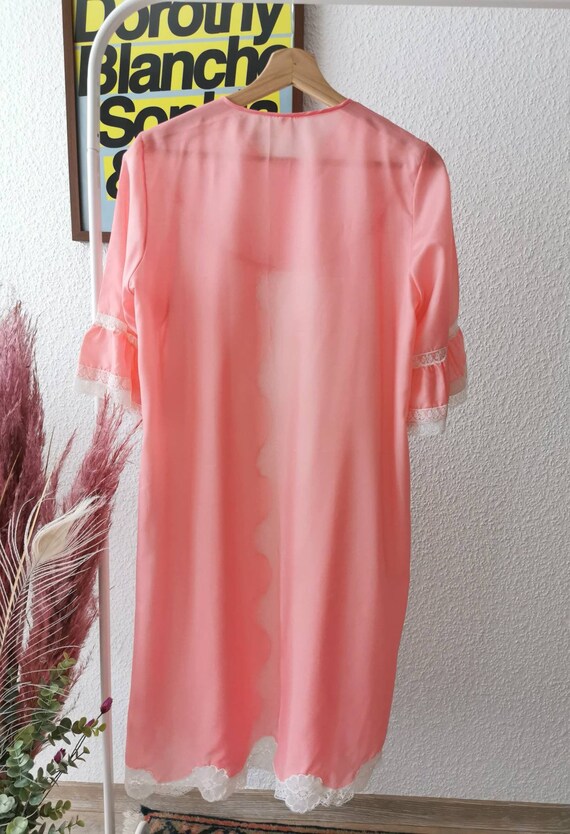 60er Jahre Vintage Kleid, Spitze, pink, Rockabill… - image 6