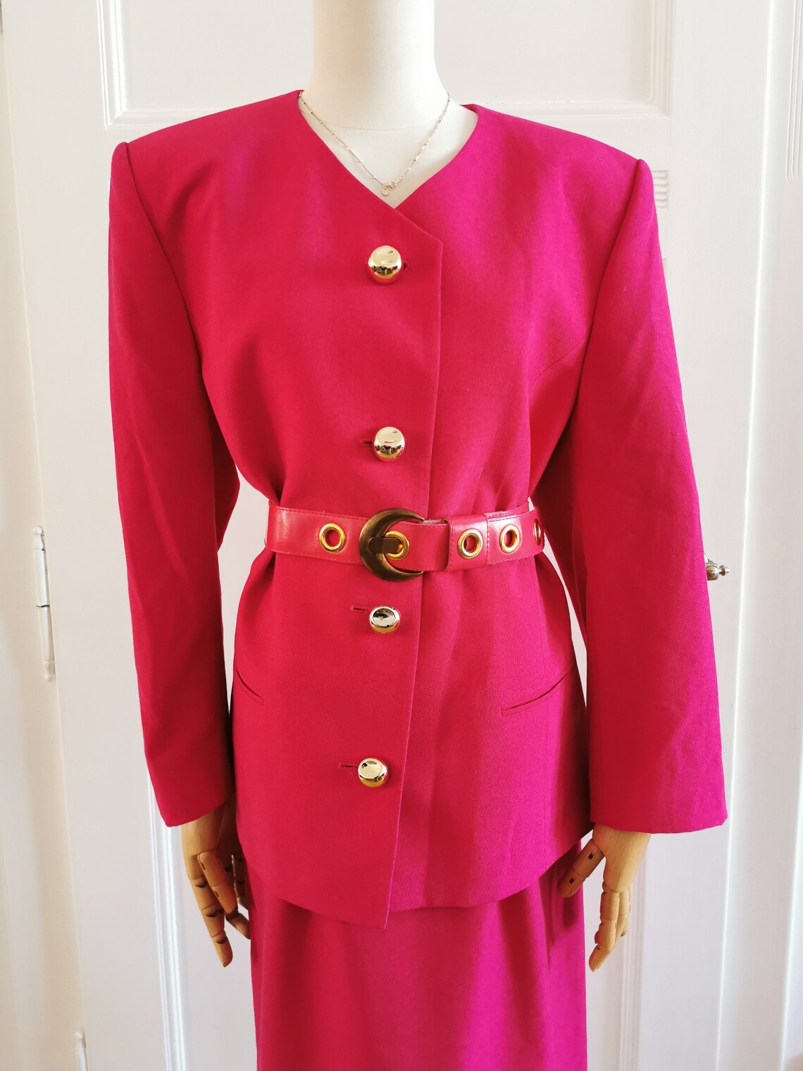 Vintage 80s Pink Blazer 80s | S-M