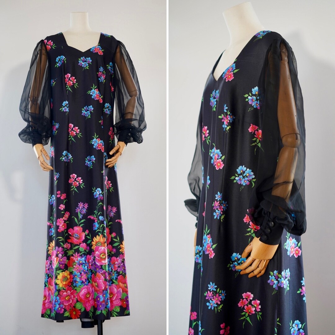 Plus Size Sleeveless Vintage Maxi Dress