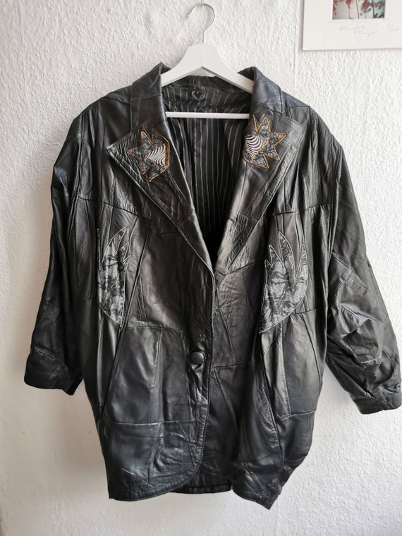 Vintage Lederjacke, 1980er Jahre Lederjacke - image 6