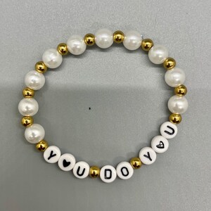 YOU DO YOU Peloton inspired bracelet Personalized